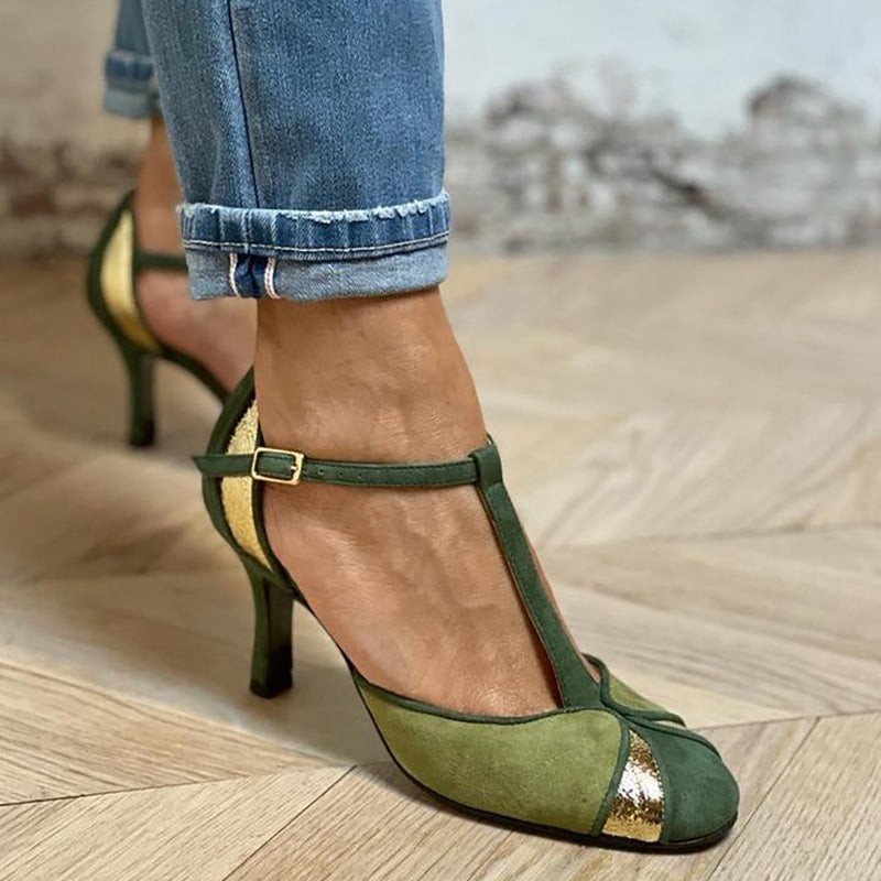 Nala | Chic T-Strap Heels