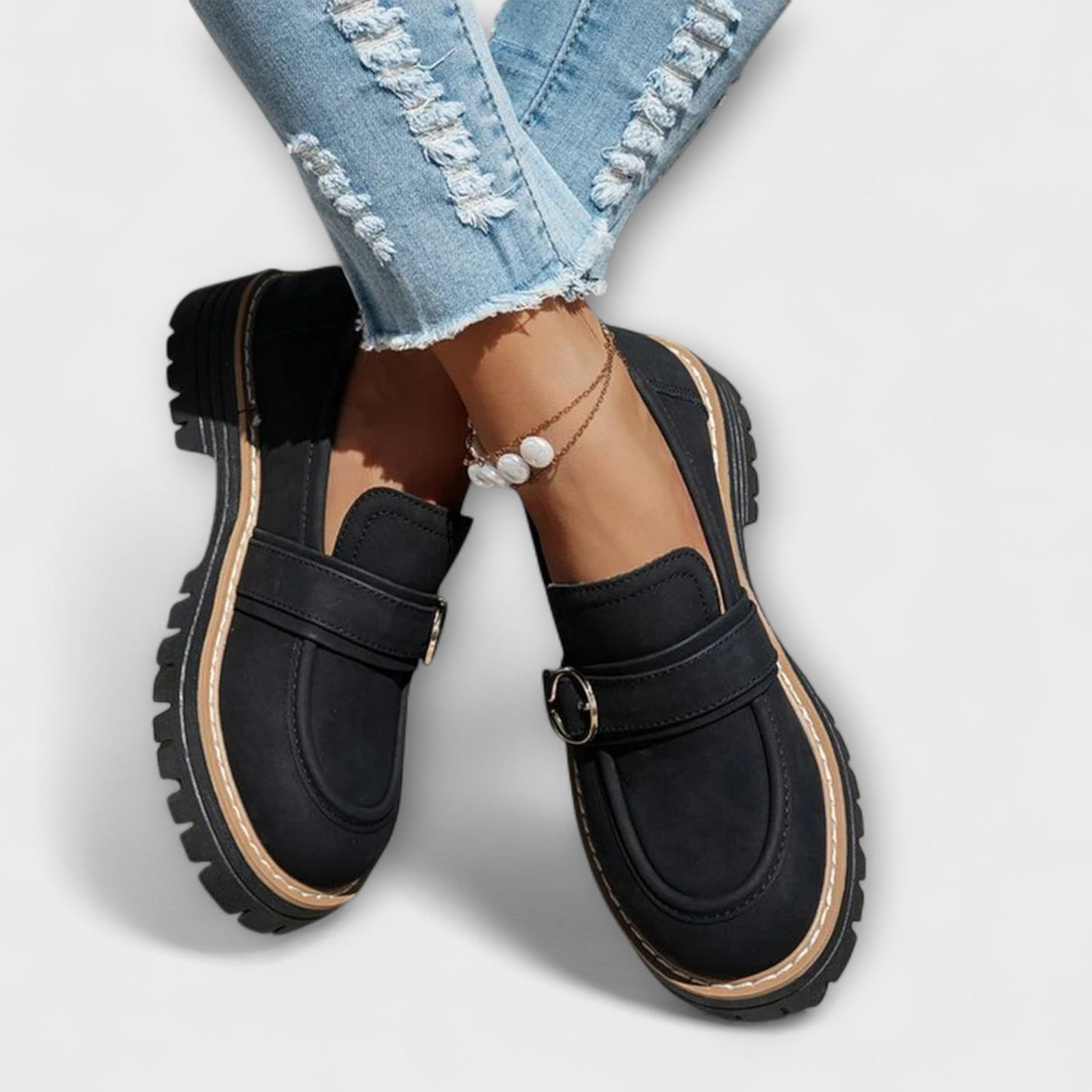 Luna | Chic Round Toe Loafers