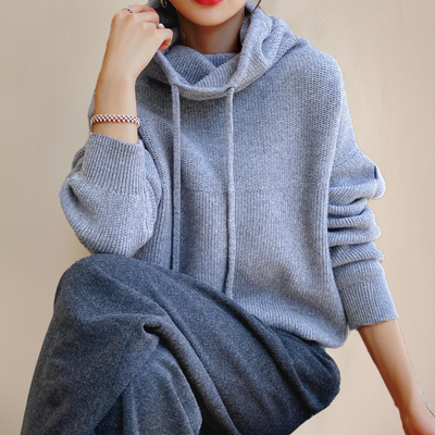 Milo | Snug Hooded Knit Sweater