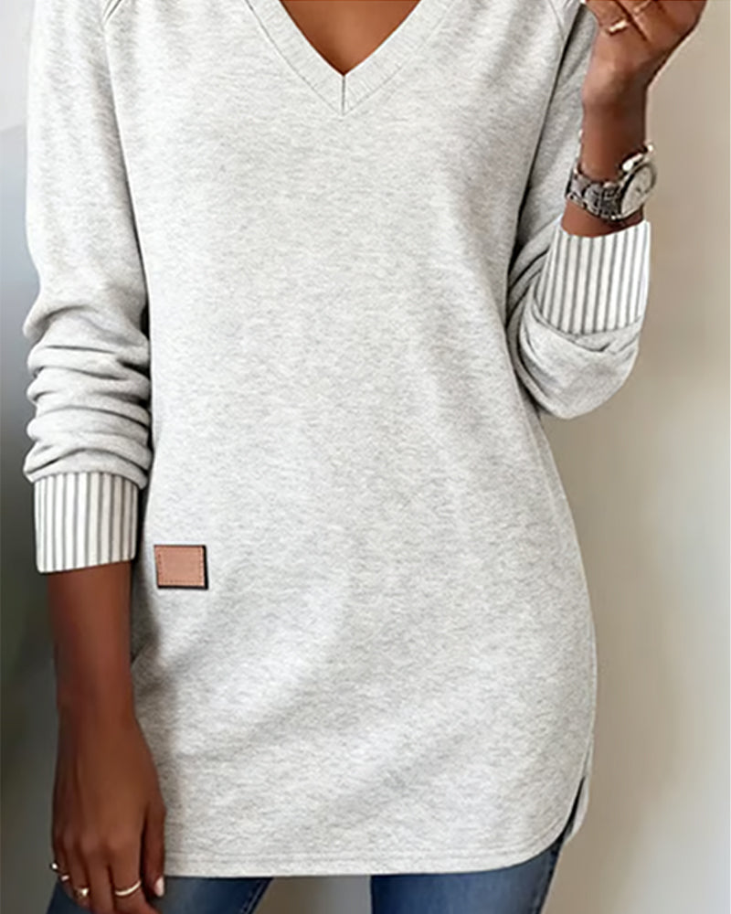 Maverick | Chic V-Neck Sweatshirt