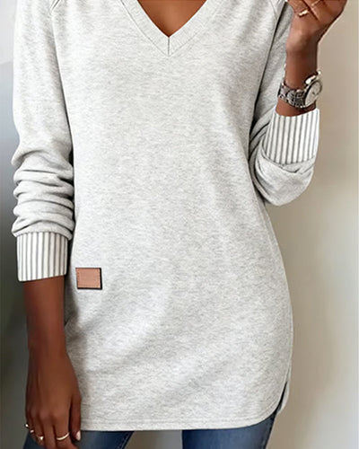 Maverick | Chic V-Neck Sweatshirt