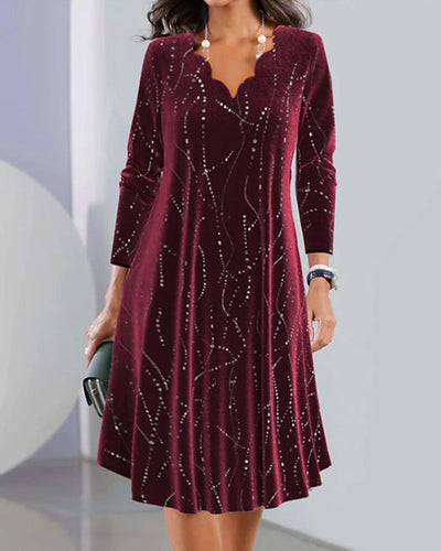 Elara | Elegant V-neck Dress