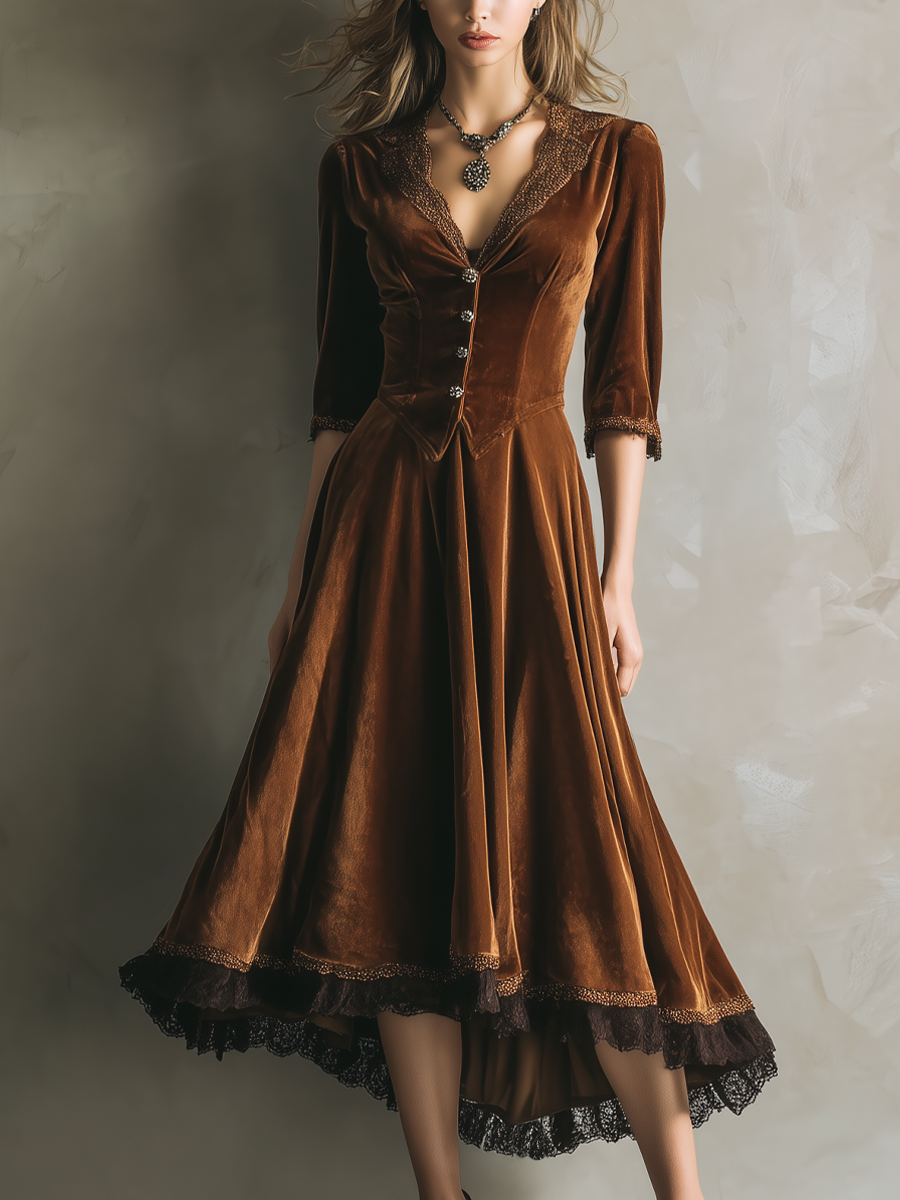 Velvetia | Luxe High-Low Two-Piece Set