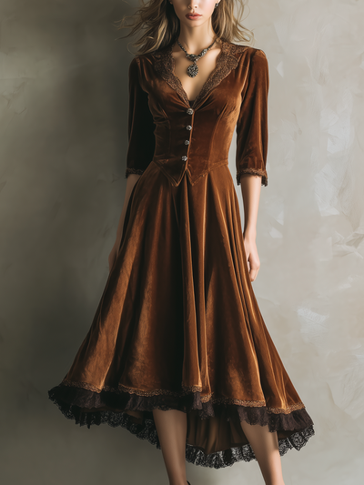 Velvetia | Luxe High-Low Two-Piece Set