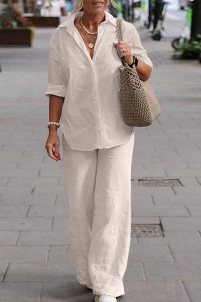 Mila | Effortless Shirt and Trousers Set