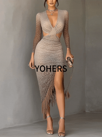 Zara | Chic Leopard Print Dress