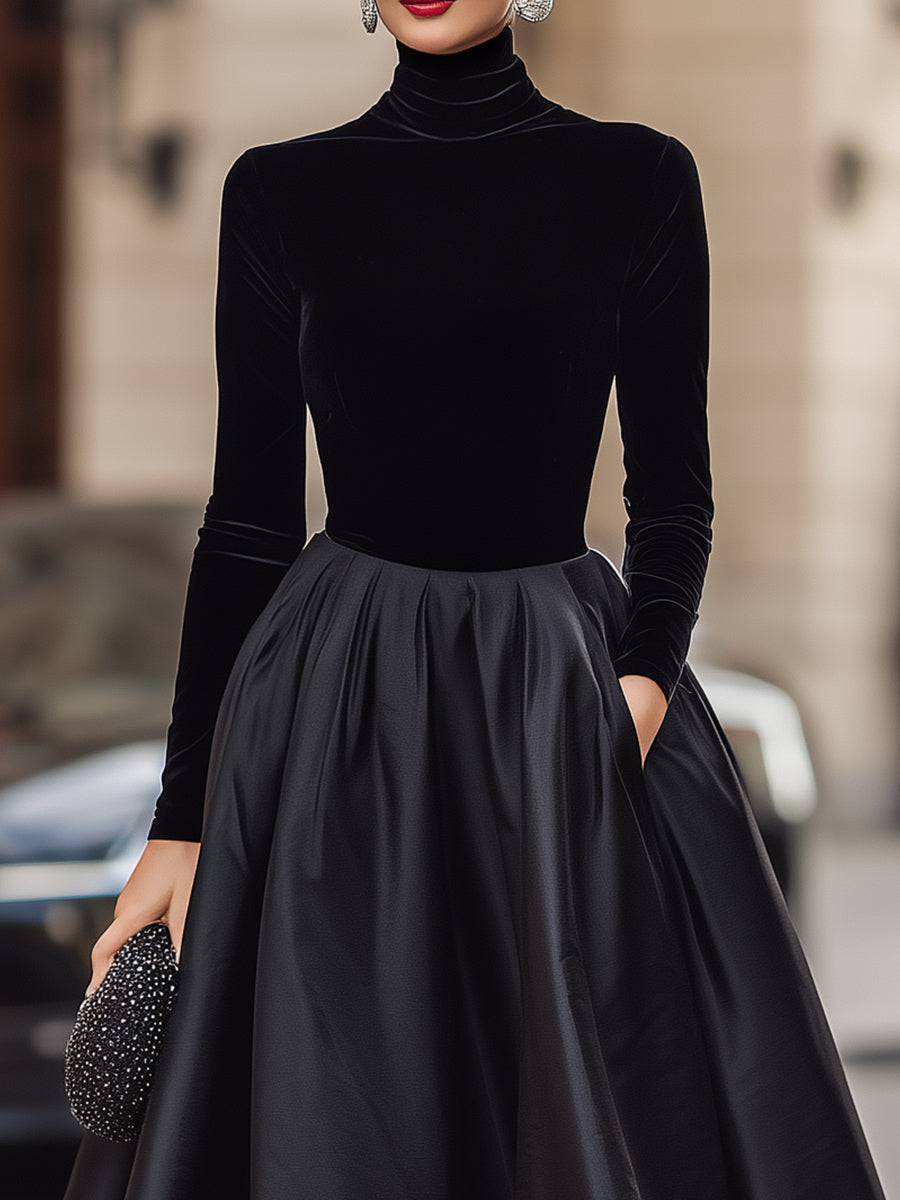 Zara | Luxe Velvet Midi Dress