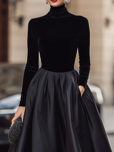 Zara | Luxe Velvet Midi Dress