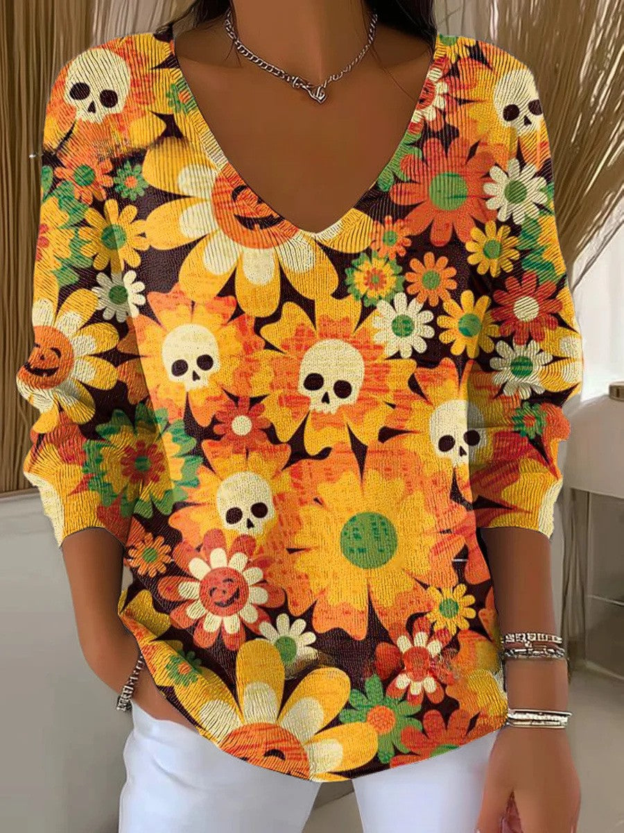 Daisy | Vibrant V-Neck Jumper