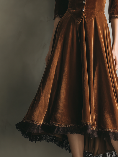 Velvetia | Luxe High-Low Two-Piece Set