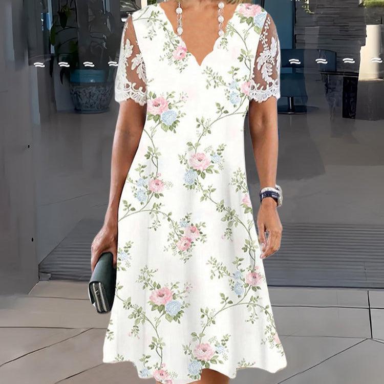 Dahlia | Chic V-Neck Mini Dress