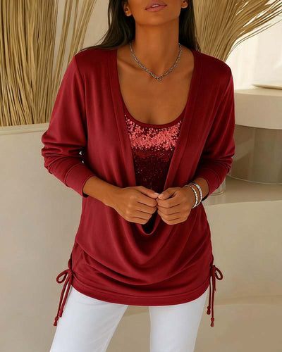 Zara | Chic Sequin Two-Piece Top