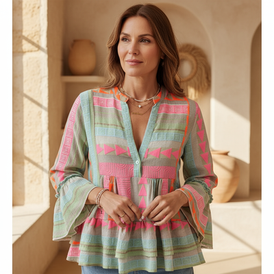 Siren | Bohemian Print Top