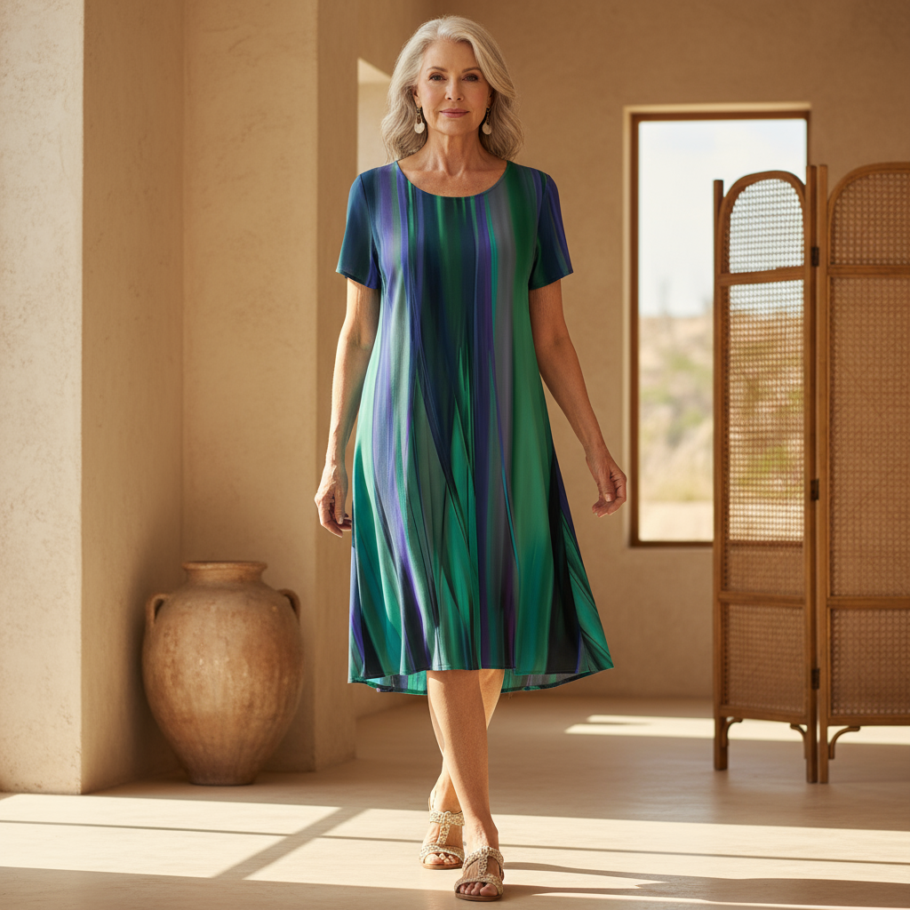 Kira | Effortless Boho Gradient Dress