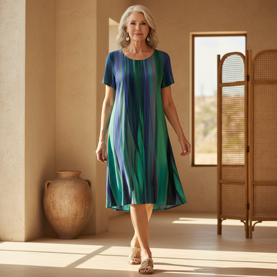 Kira | Effortless Boho Gradient Dress