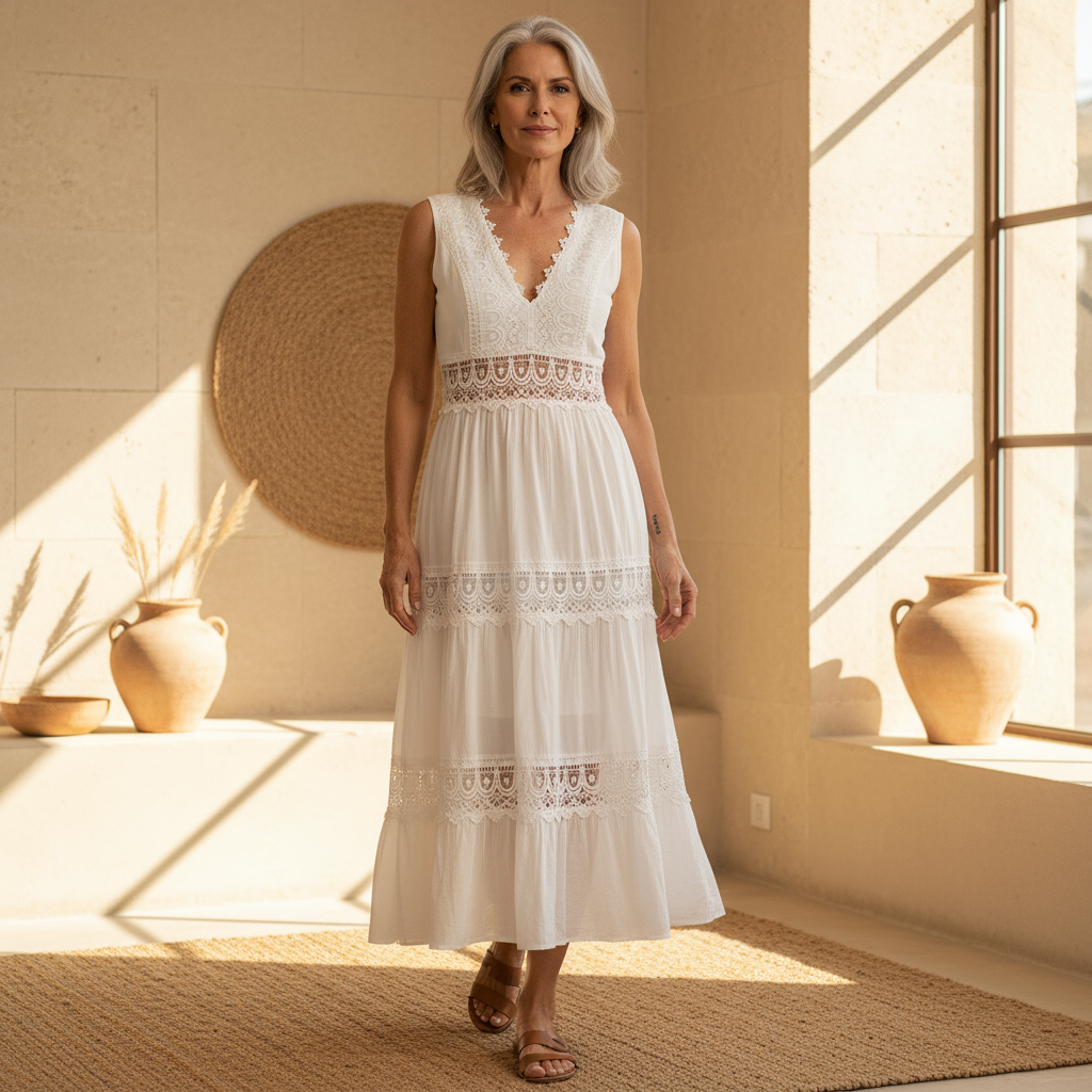 Nala | Lace V-Neck Cami Dress