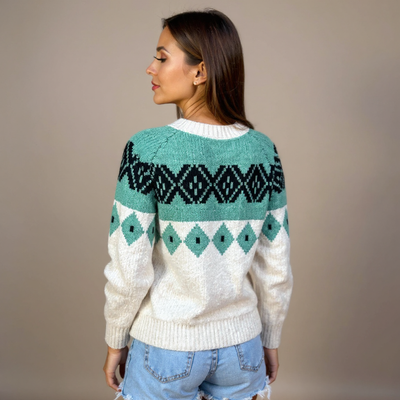 Woolly | Retro Icelandic Knit Cardigan