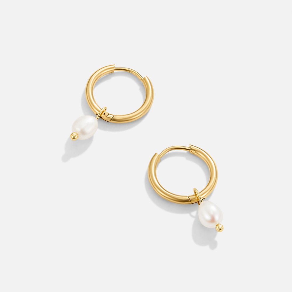 Luna | Elegant Pearl Drop Earrings