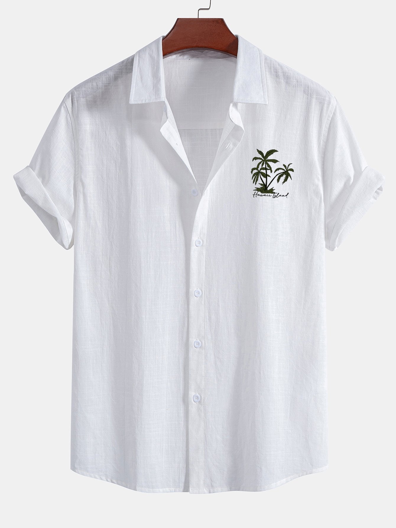 Coastal | Palm Print Cotton Shirt