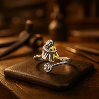 Zara | Silver Adjustable Dog Ring