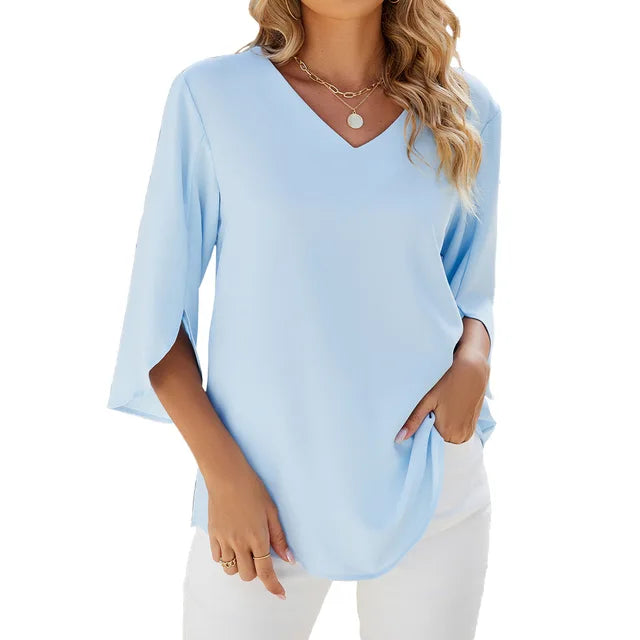 Esmira | Chic V-neck Blouse