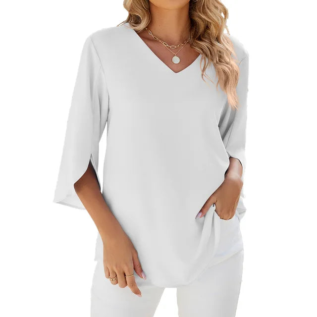 Esmira | Chic V-neck Blouse