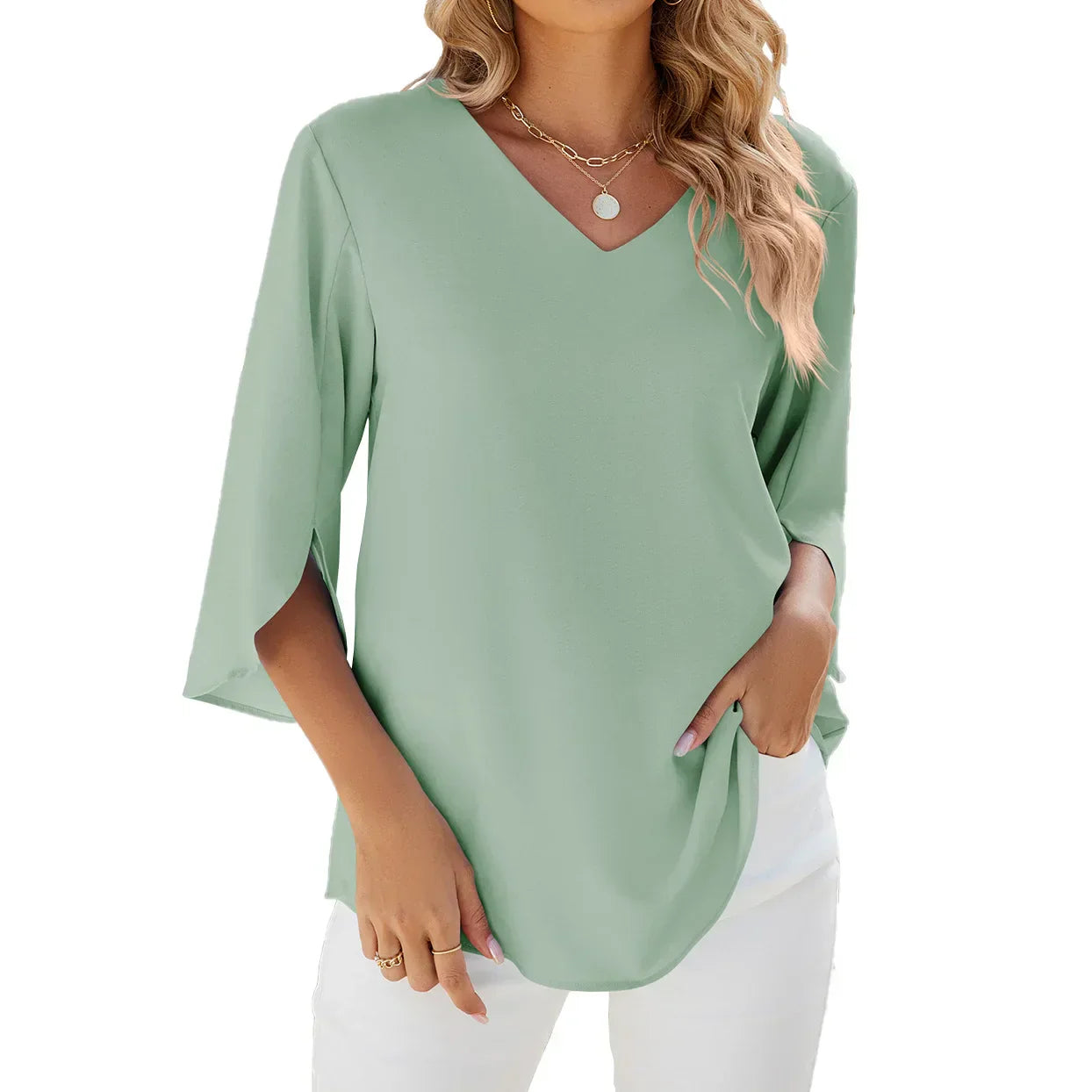 Esmira | Chic V-neck Blouse