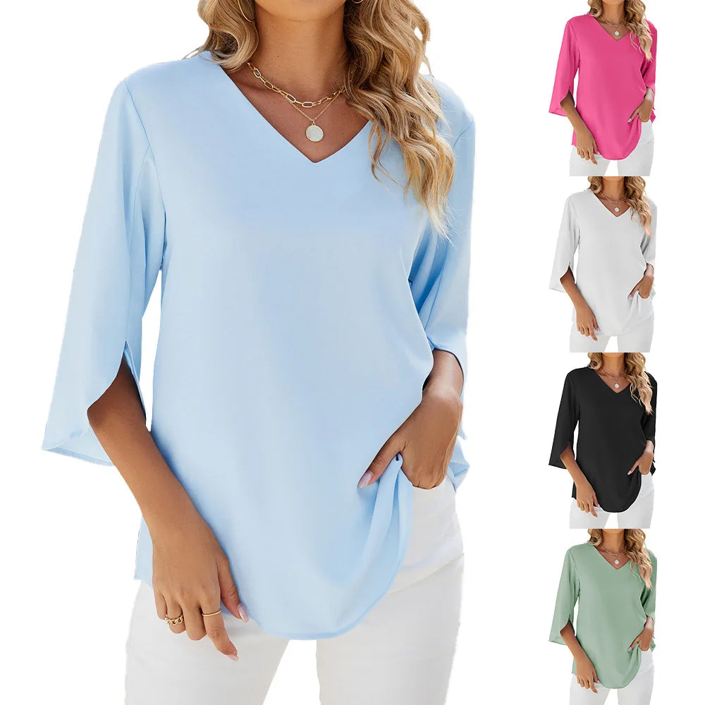 Esmira | Chic V-neck Blouse
