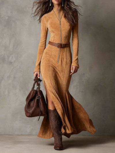 Mira | Chic Belted Maxi Dress
