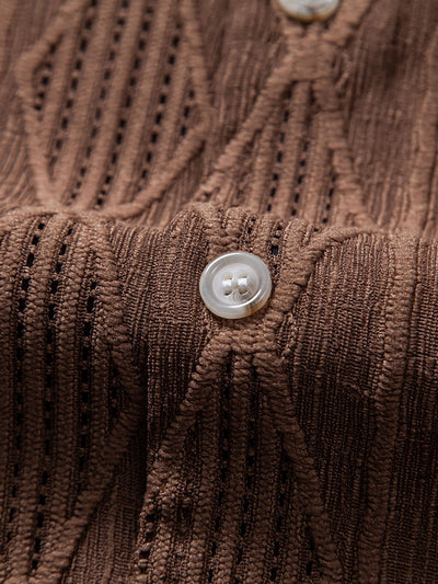 Koa | Geometric Cuban Shirt Set