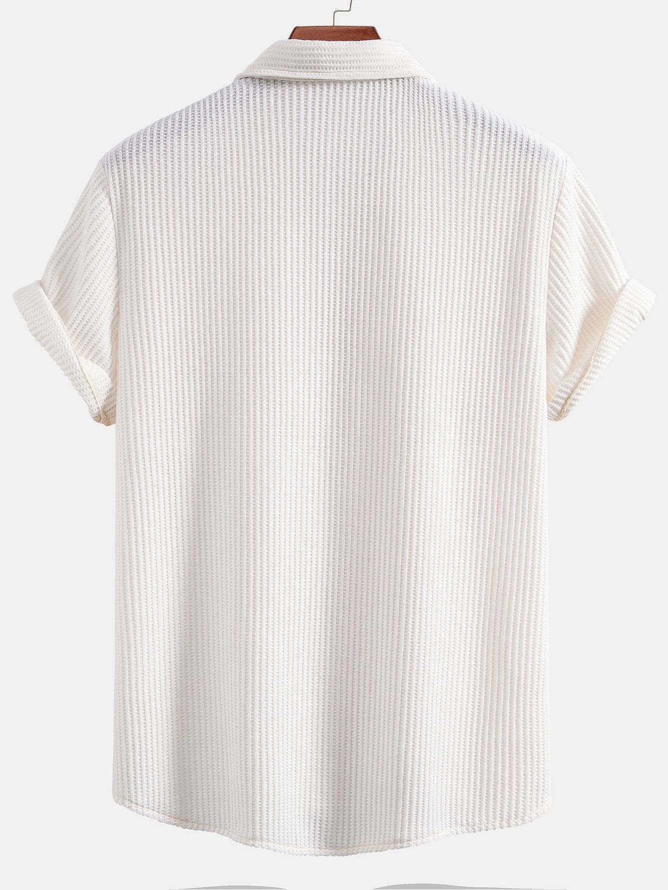 Breezy | Casual Waffle Button Shirt