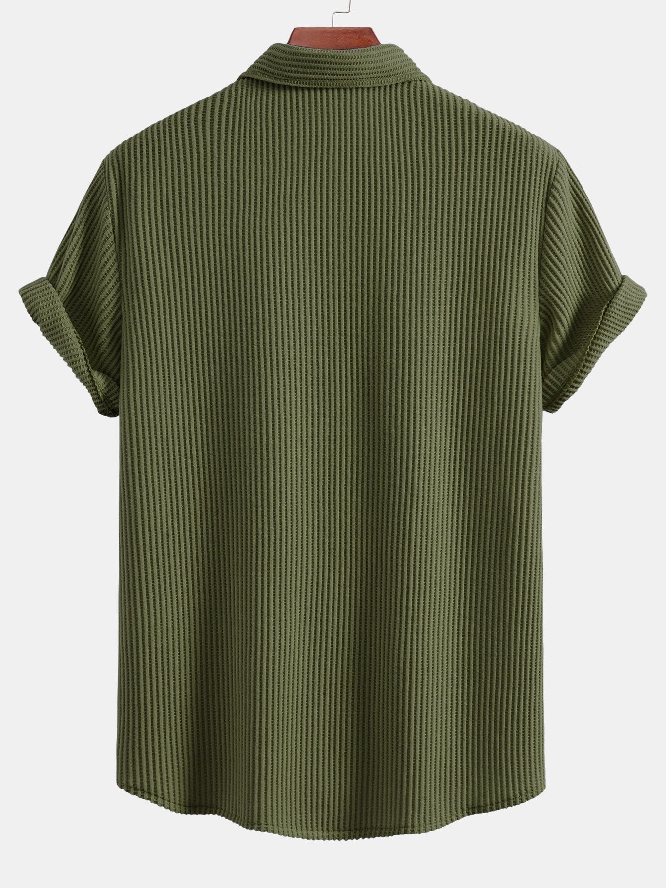 Breezy | Casual Waffle Button Shirt