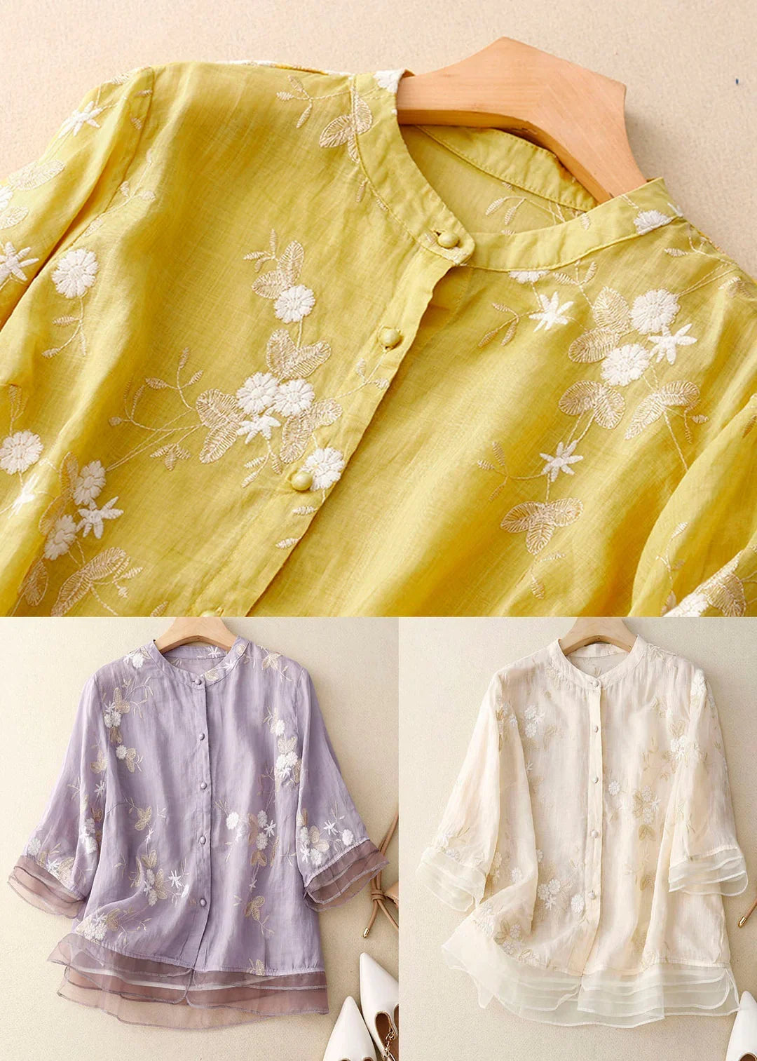 Mira | Chic Embroidered Blouse