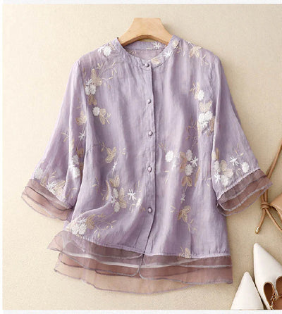 Mira | Chic Embroidered Blouse