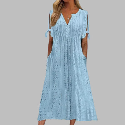 Mila | Chic Tie-Sleeve Dress