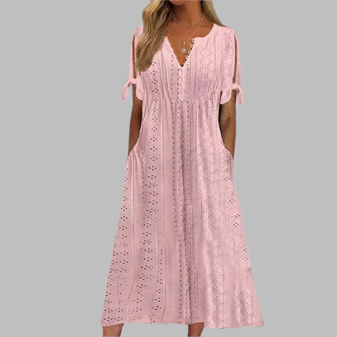 Mila | Chic Tie-Sleeve Dress