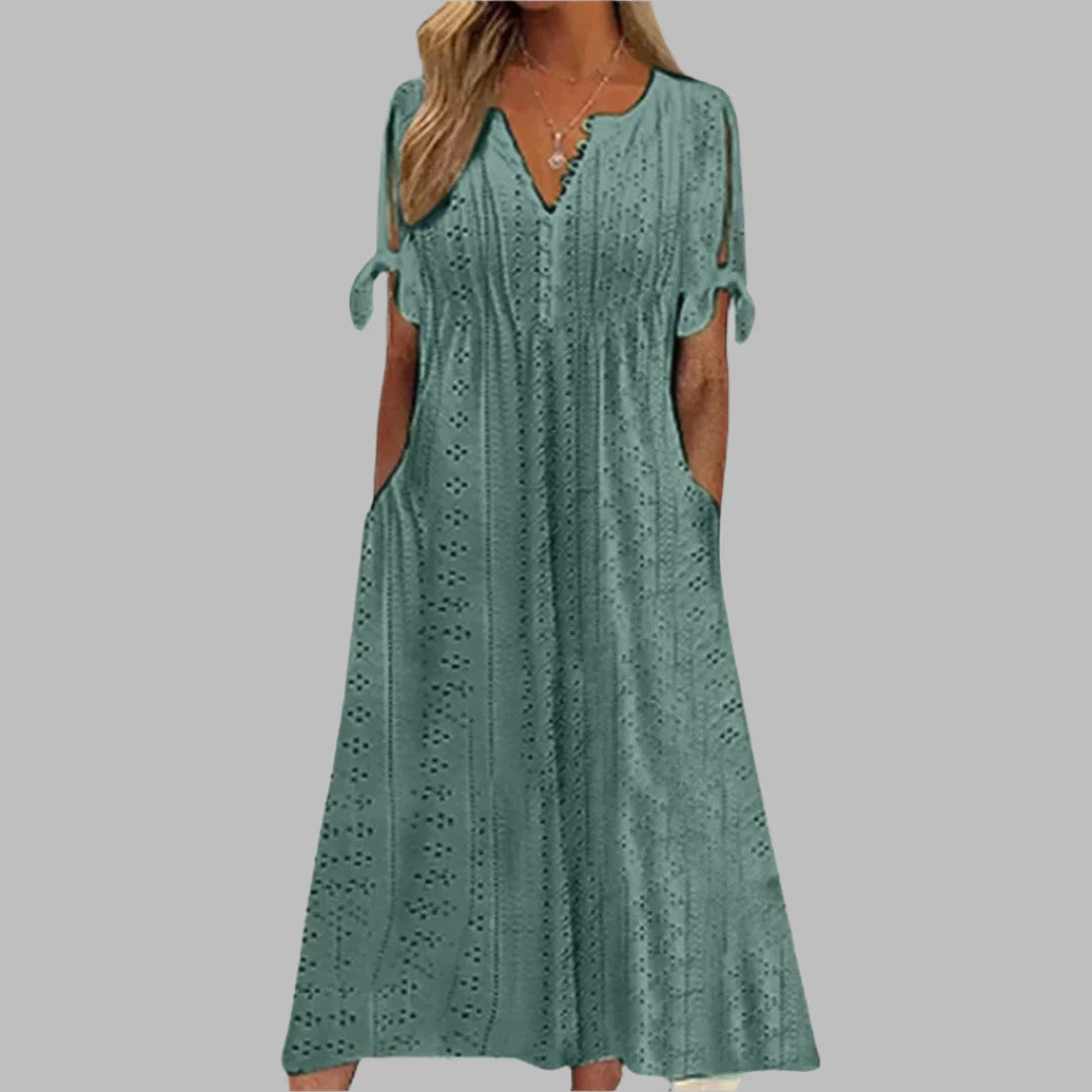 Mila | Chic Tie-Sleeve Dress