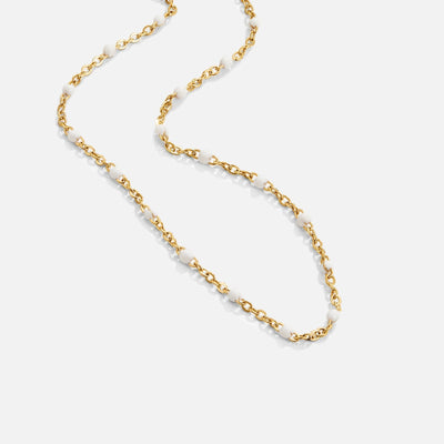 Luna | Chic White Bead Necklace