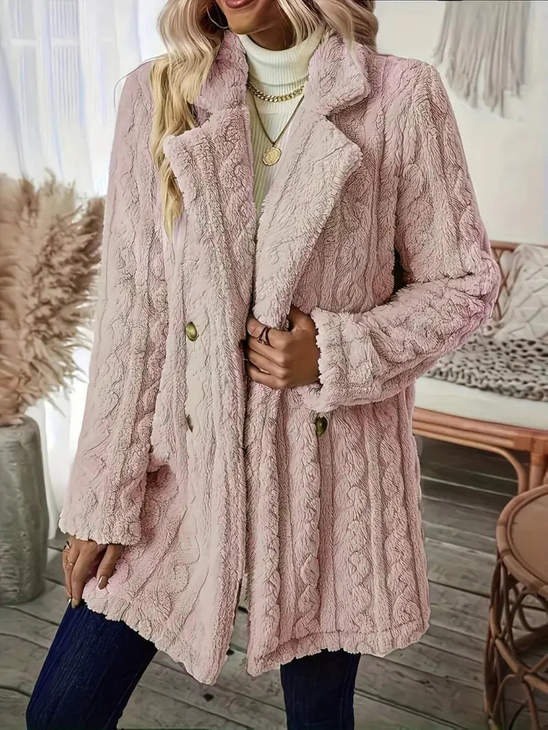 Nora | Textured Winter Coat