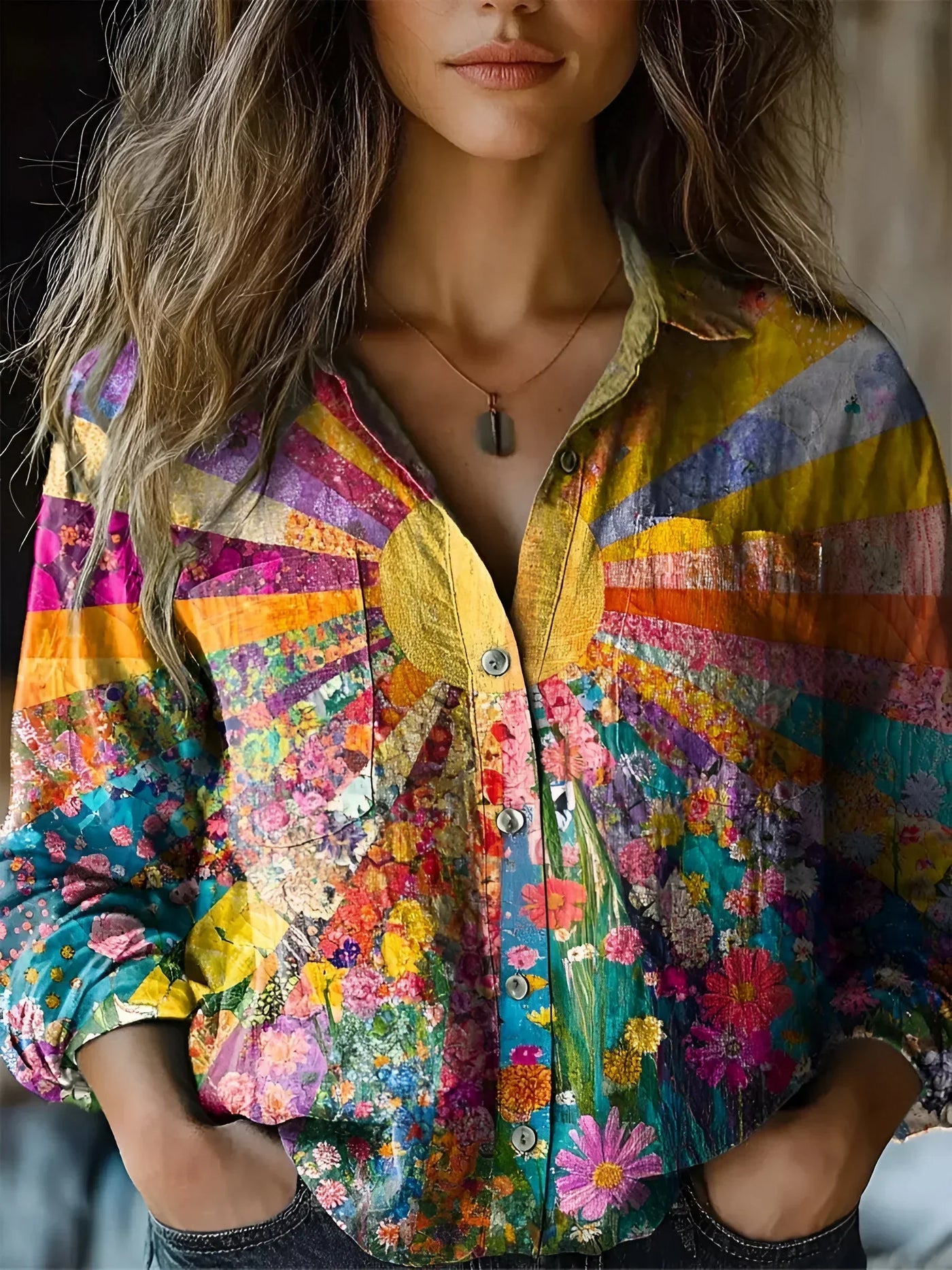 Sunny | Vibrant Floral Blouse