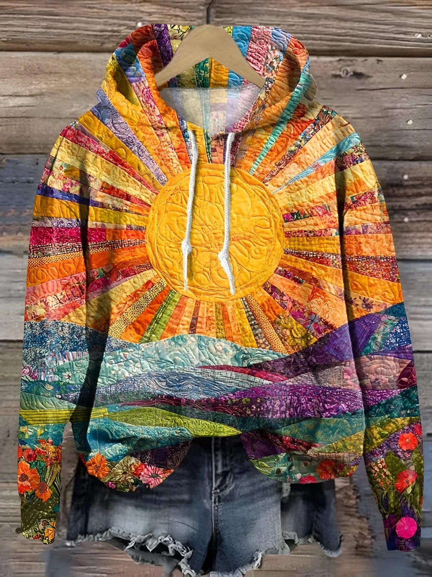 Solara | Vibrant Sunrise Hoodie
