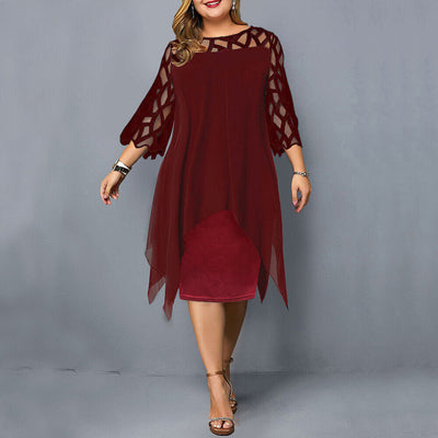 Ffara | Stylish Plus Size Midi Dress