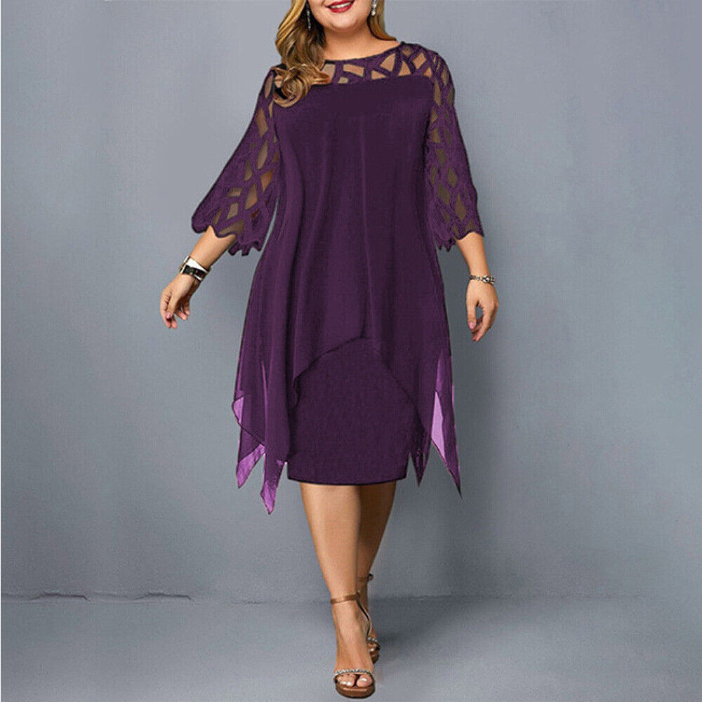 Ffara | Stylish Plus Size Midi Dress