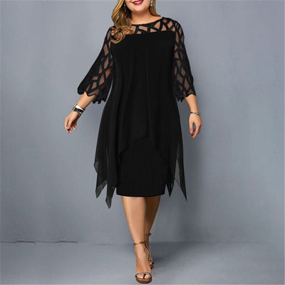 Ffara | Stylish Plus Size Midi Dress