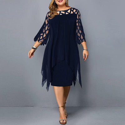 Ffara | Stylish Plus Size Midi Dress