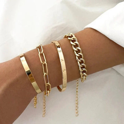 Elara | Elegant White Gold Bracelets