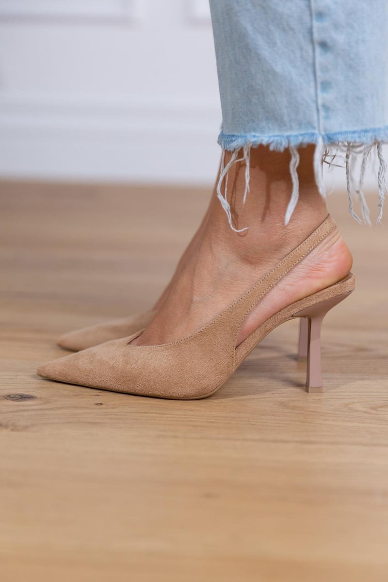 Vesper | Chic Nude Slingback Heels