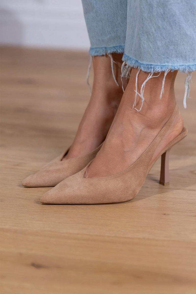 Vesper | Chic Nude Slingback Heels