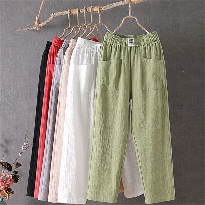 Cleo | Stylish Linen Blend Pants