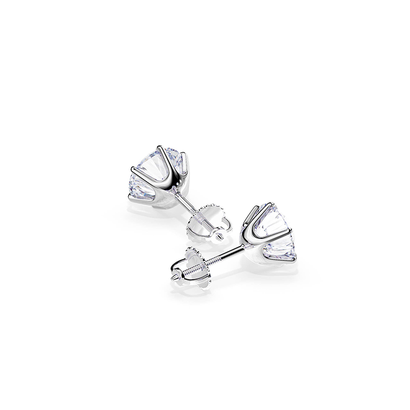 Nova | Elegant White Gold Earrings